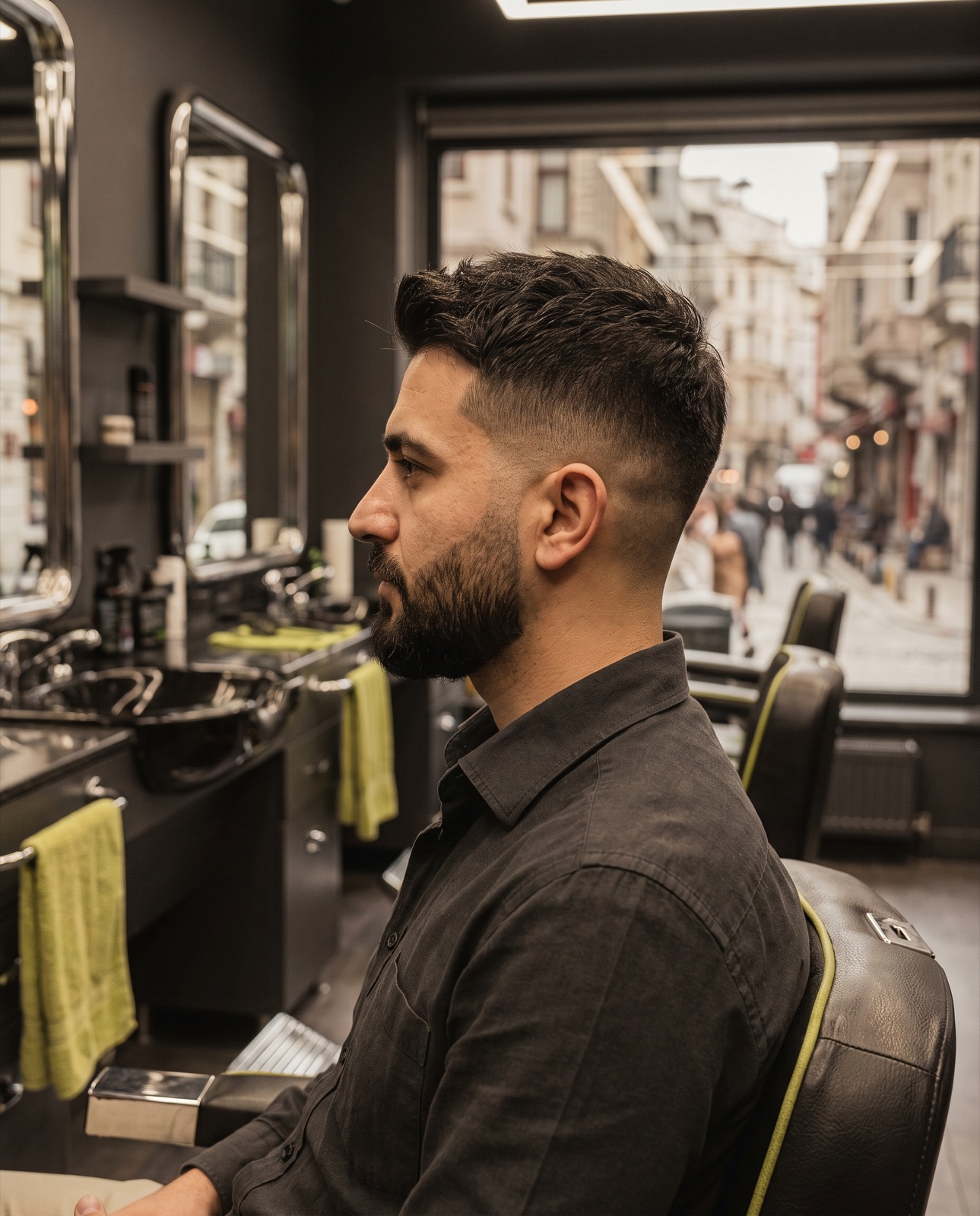 Low fade erkek saç kesimi